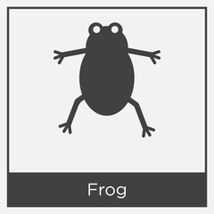 Frog icon isolated on white background