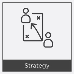Strategy icon isolated on white background