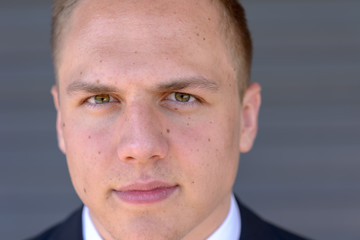 Fototapeta premium Attractive young man with an intense stare