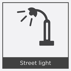 Street light icon isolated on white background
