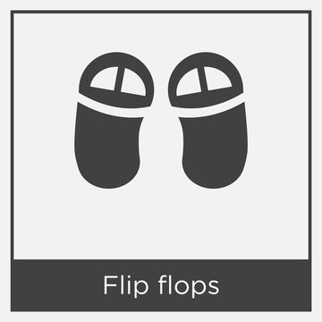 Flip flops icon isolated on white background