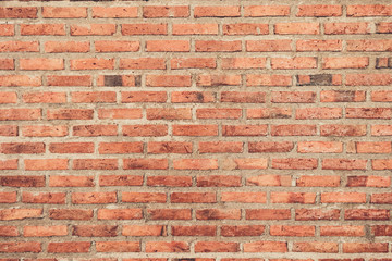 old vintage retro grunge red brick wall texture background