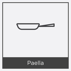 Paella icon isolated on white background