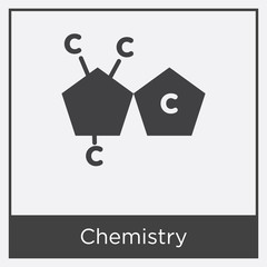Chemistry icon isolated on white background