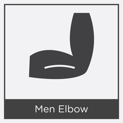 Men Elbow icon isolated on white background