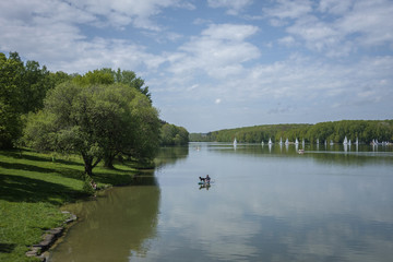 Obraz premium Ellertshäuser See, grösster See in Unterfranken