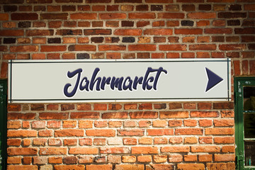 Fototapeta na wymiar Schild 318 - Jahrmarkt