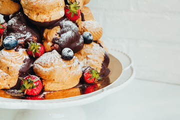 delicious and beautiful dessert for a family bakery