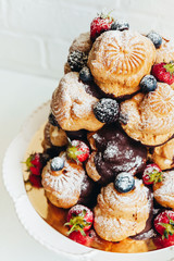 delicious and beautiful dessert for a family bakery