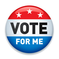 2020 United States of America Presidential Election Button - Vector Illustration.