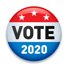 2020 United States of America Presidential Election Button - Vector illustration.