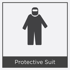 Protective Suit icon isolated on white background