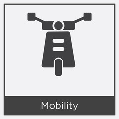 Mobility icon isolated on white background