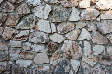Close up of natural stone wall. Stone wall texture 