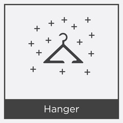 Hanger icon isolated on white background