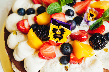delicious and beautiful dessert for a family bakery
