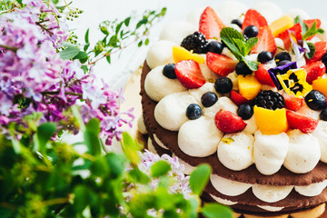 delicious and beautiful dessert for a family bakery