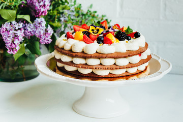 delicious and beautiful dessert for a family bakery