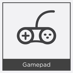 Gamepad icon isolated on white background