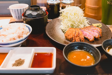 Deep fried beef, fried steak, beef, japanese food