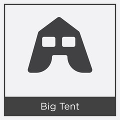 Big Tent icon isolated on white background