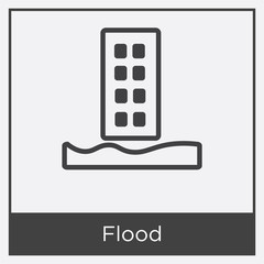 Flood icon isolated on white background