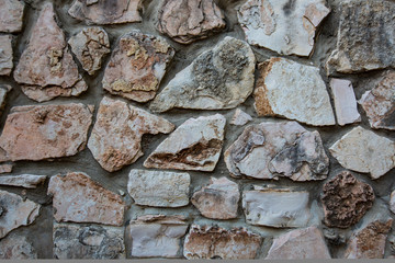 Close up of natural stone wall. Stone wall texture 