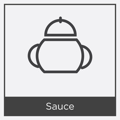 Sauce icon isolated on white background