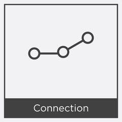 Connection icon isolated on white background