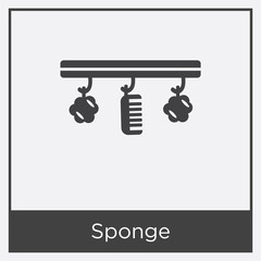 Sponge icon isolated on white background