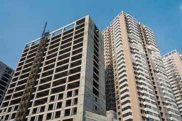 Obraz premium The Chinese Building under Construction