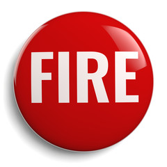 Fire Symbol Round Icon Isolated