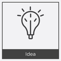 Idea icon isolated on white background