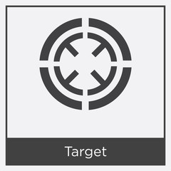 Target icon isolated on white background