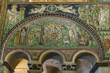 Fototapeta na wymiar famous Basilica di San Vitale in Ravenna