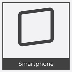 Smartphone icon isolated on white background