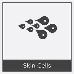 Skin Cells icon isolated on white background