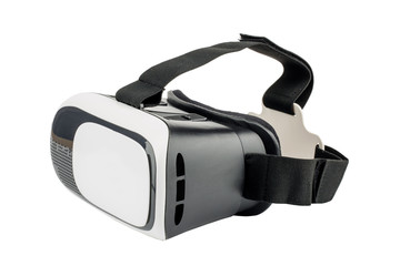 VR virtual reality glasses on white background