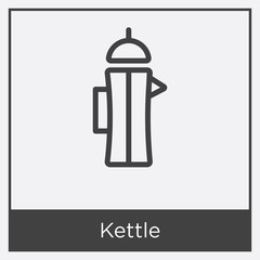 Kettle icon isolated on white background