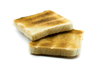 toast toastbrot toastscheibe isoliert freigestellt auf weißen Hintergrund, Freisteller
