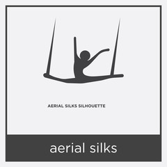 aerial silks icon isolated on white background