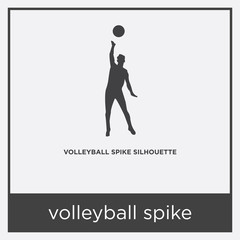 volleyball spike icon isolated on white background