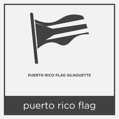 puerto rico flag icon isolated on white background