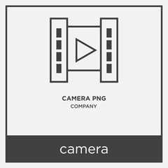 camera icon isolated on white background
