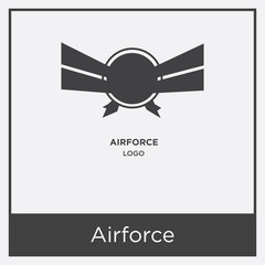 Airforce icon isolated on white background