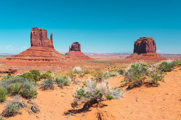 Monument Valley during summer 