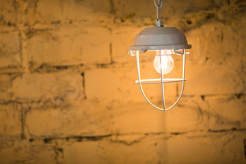 lightbulb on wall background