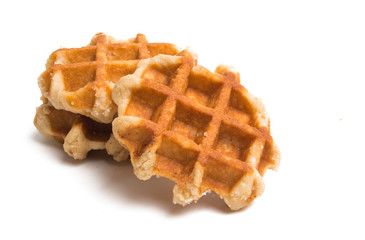 Dutch waffles isolated