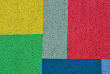 Fototapeta premium Bright colored geometric shapes for texture or background.