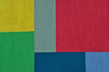 Fototapeta premium Bright colored geometric shapes for texture or background.